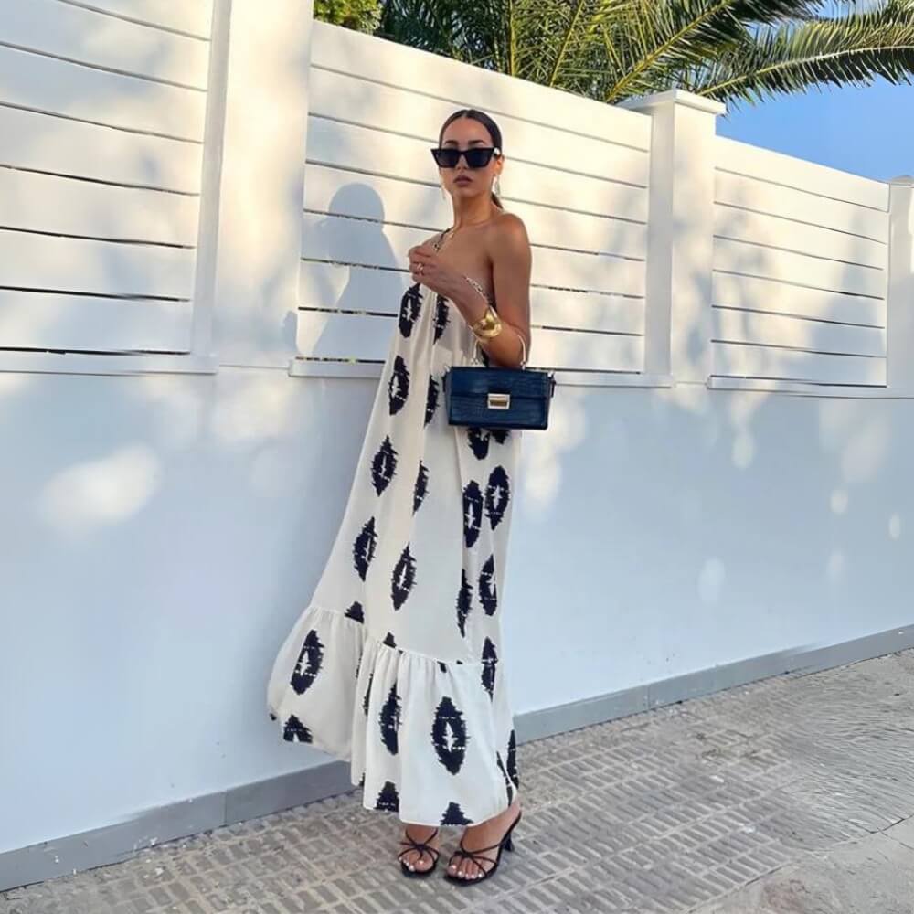 Vestido Largo de Lino Arya