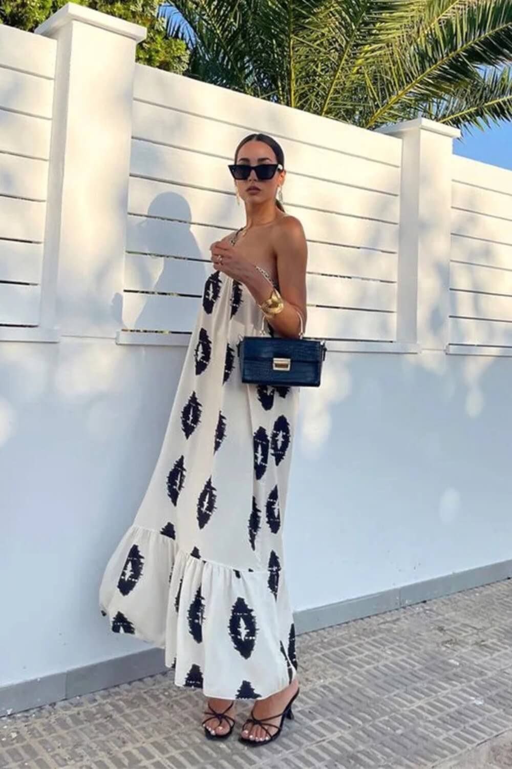 Vestido Largo de Lino Arya