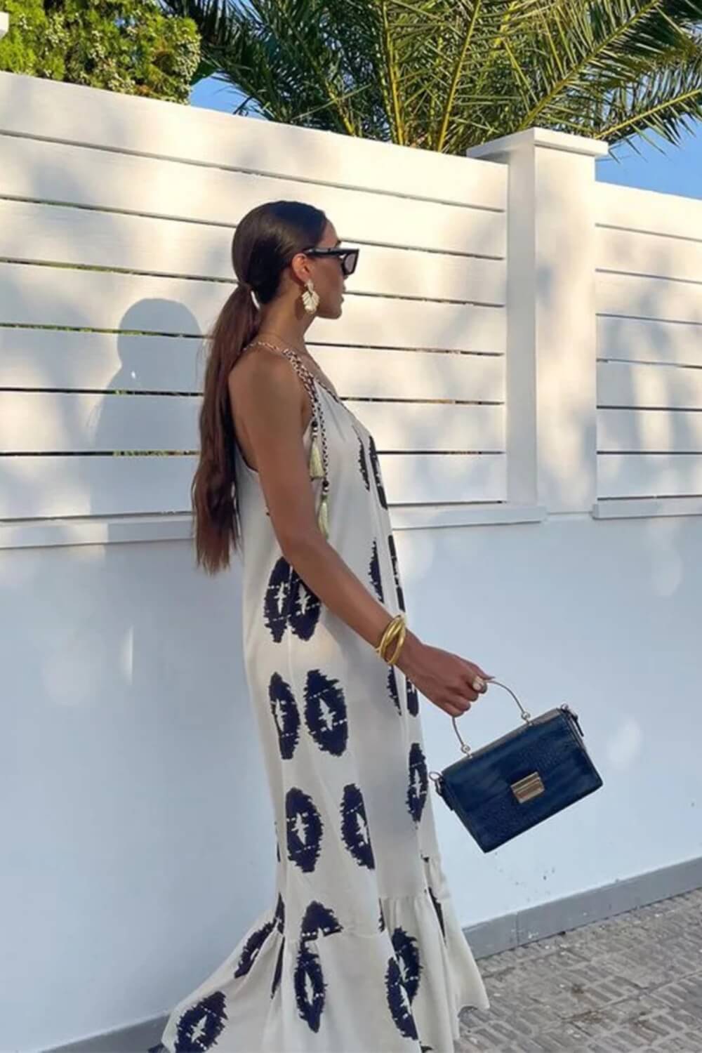 Vestido Largo de Lino Arya