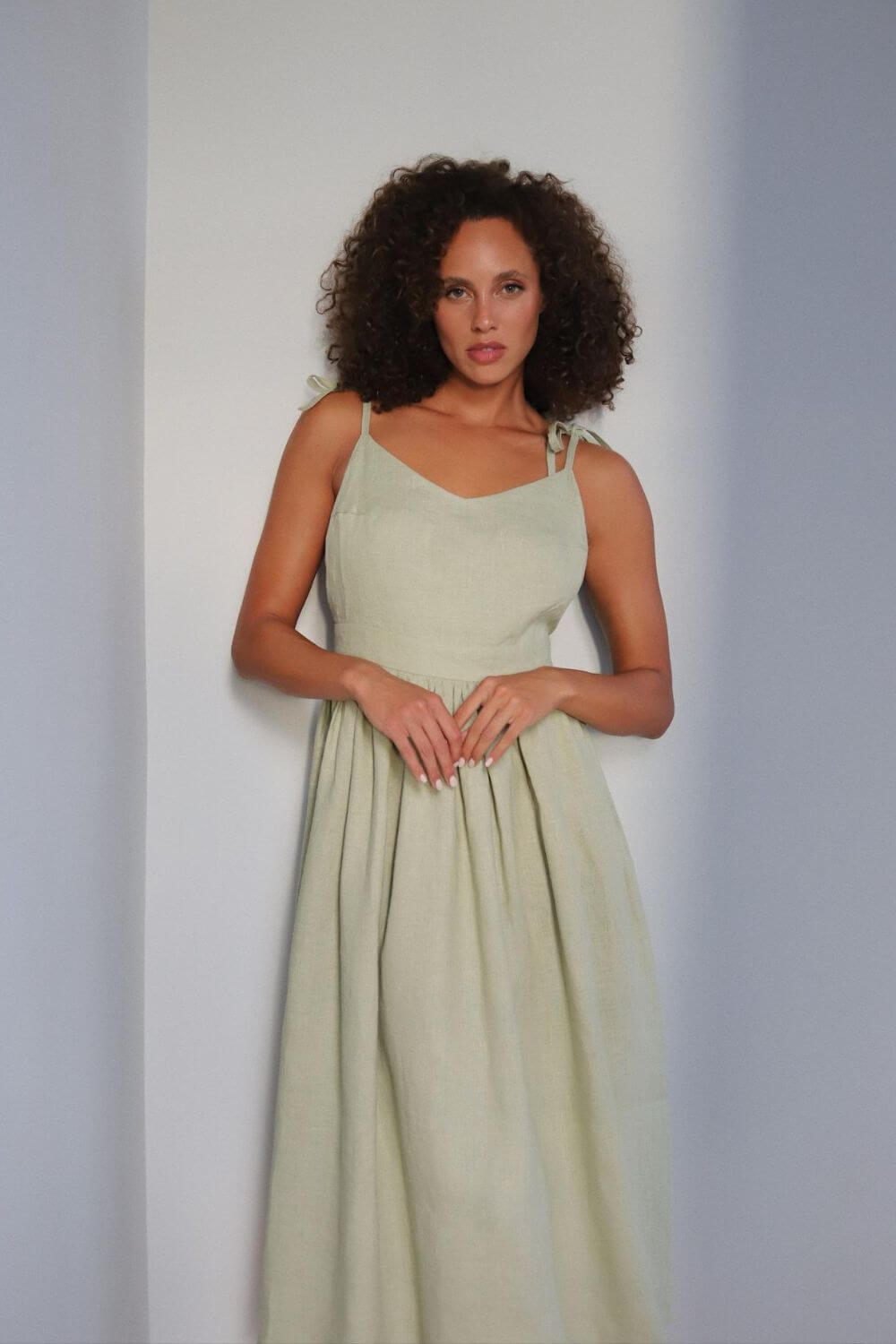 Vestido Midi de Lino Gianna