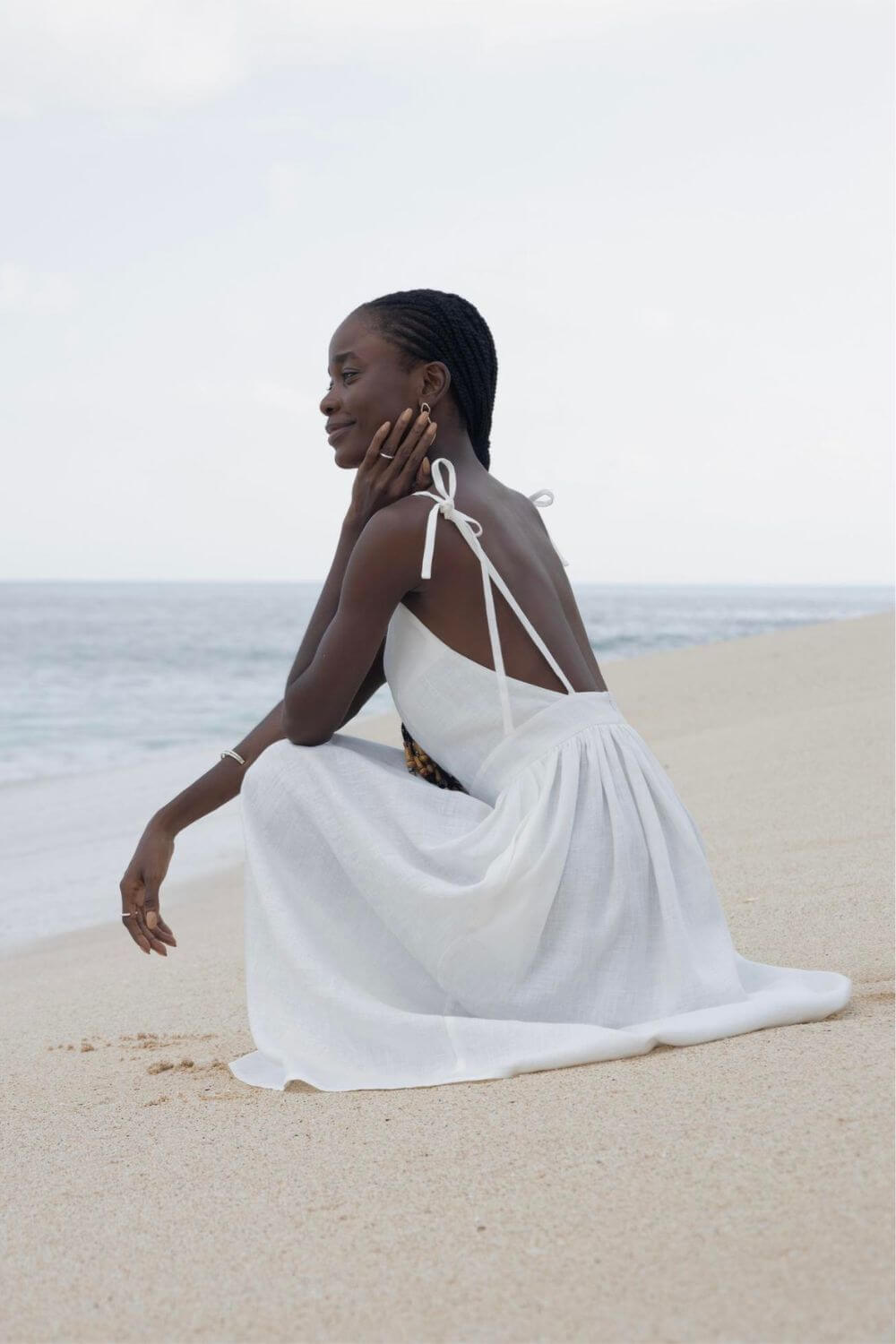 Vestido Midi de Lino Gianna