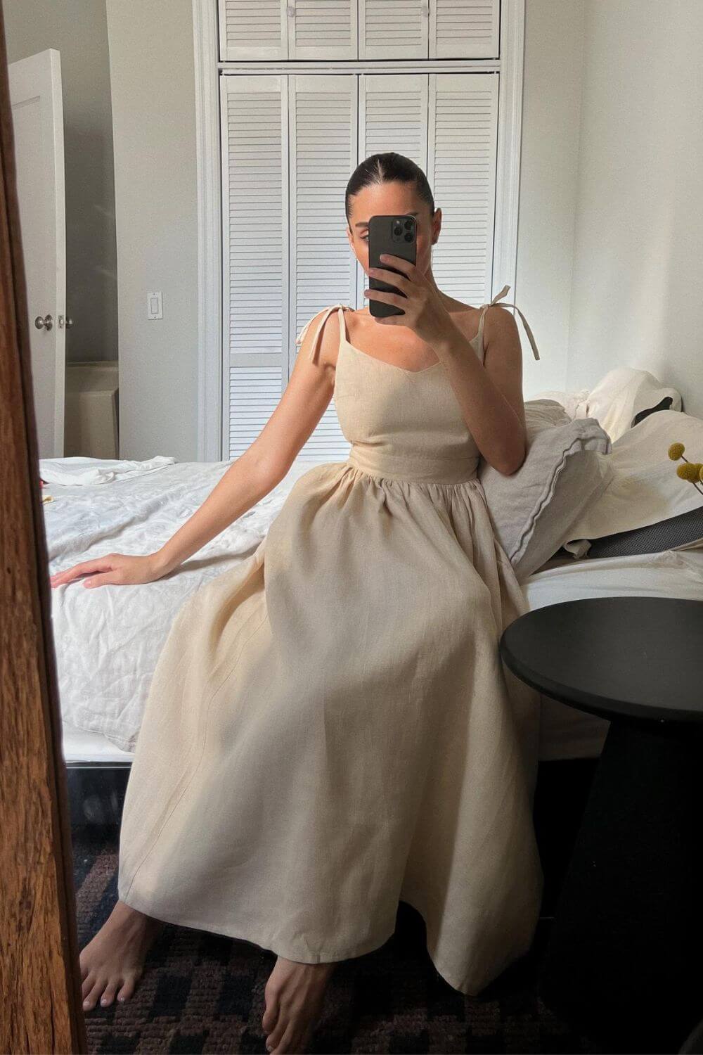 Vestido Midi de Lino Gianna