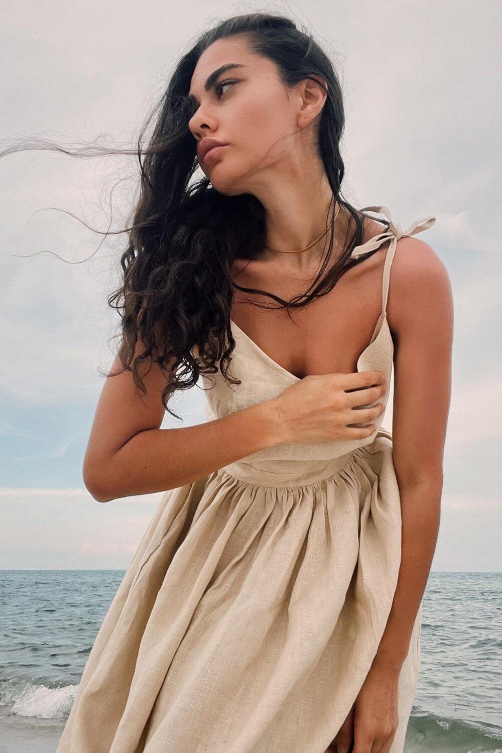 Vestido Midi de Lino Gianna