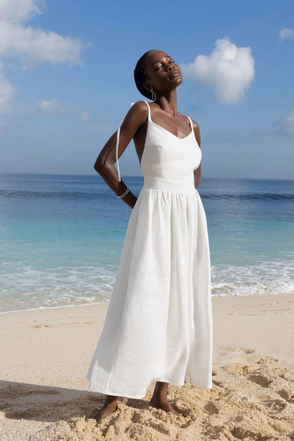 Vestido Midi de Lino Gianna