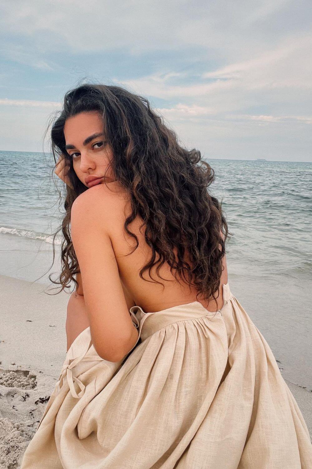 Vestido Midi de Lino Gianna