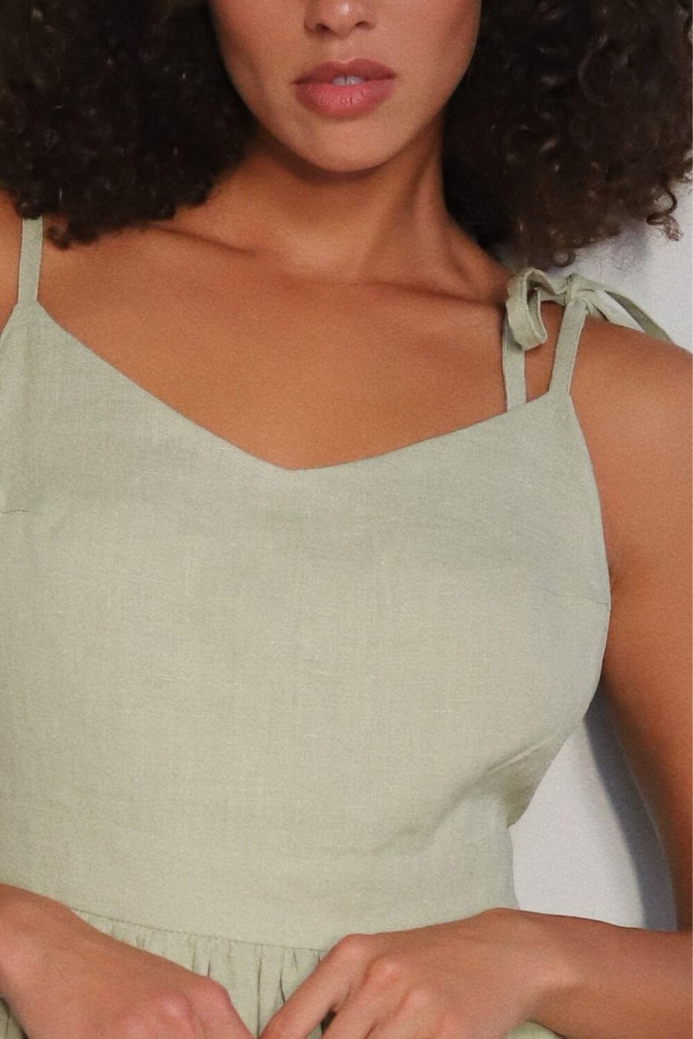 Vestido Midi de Lino Gianna