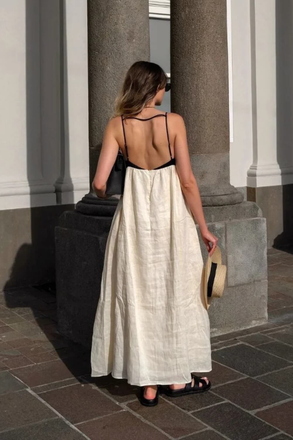 Vestido Largo de Lino Emily