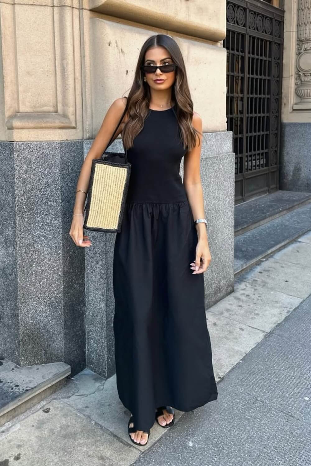 Vestido Midi Georgina Negro