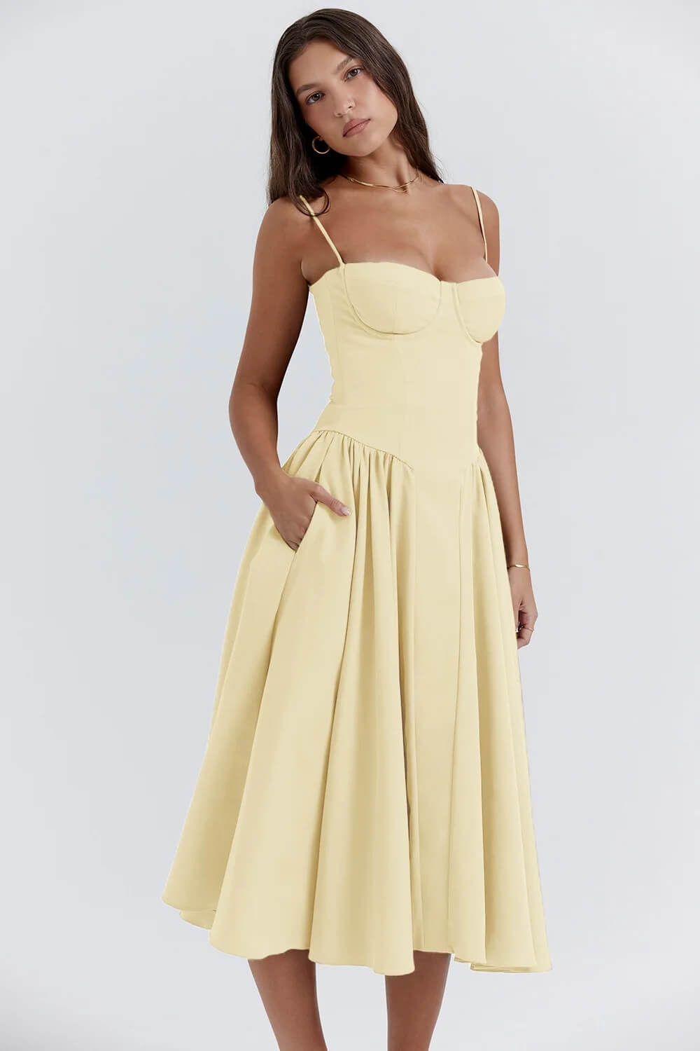 Vestido Midi Moldeador Tina